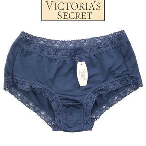 Victoria's Secret Panties Brief Lace Trim Stretch "L" (Euro) Actual Small (US)